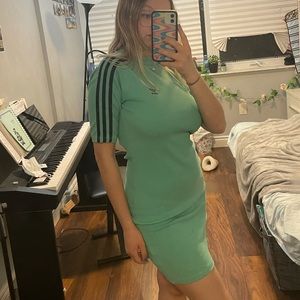 Turquoise adidas dress